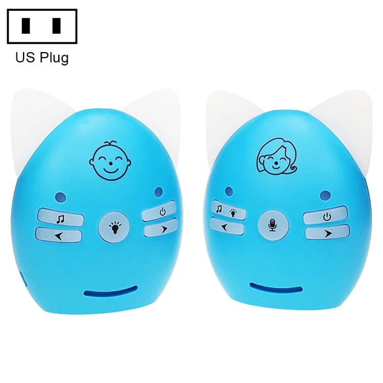 Wireless Audio Baby Monitor Support Voice Monitoring + Intercom + Night Light without Battery, US Plug, UK Plug, EU Plug, AU Plug Wireless Audio Baby Monitor Support Voice Monitoring + Intercom + Night Light without Battery, US Plug, UK Plug, EU Plug, AU Plug